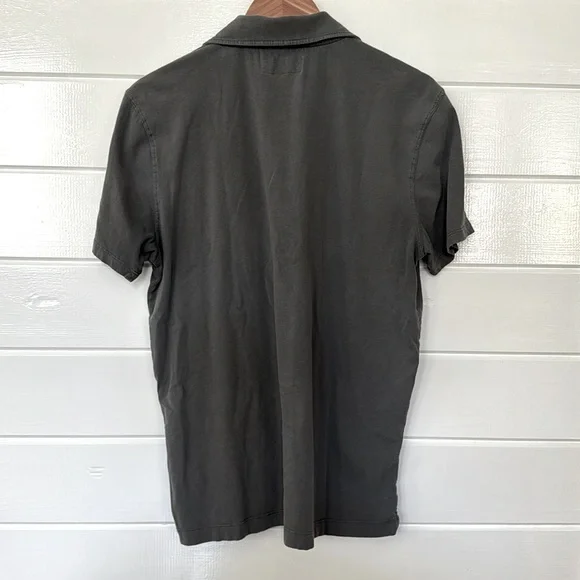 BUCK MASON SUEDED COTTON POLO, M - Picture 2 of 3